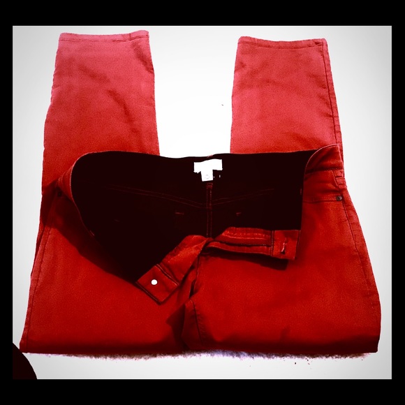 Liz Claiborne Pants - Liz Claiborne Red Skinny Jeans 18 stretch